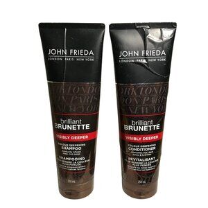 John Frieda Brilliant Brunette Visibly Deeper Shampoo & Conditioner 250ml Set